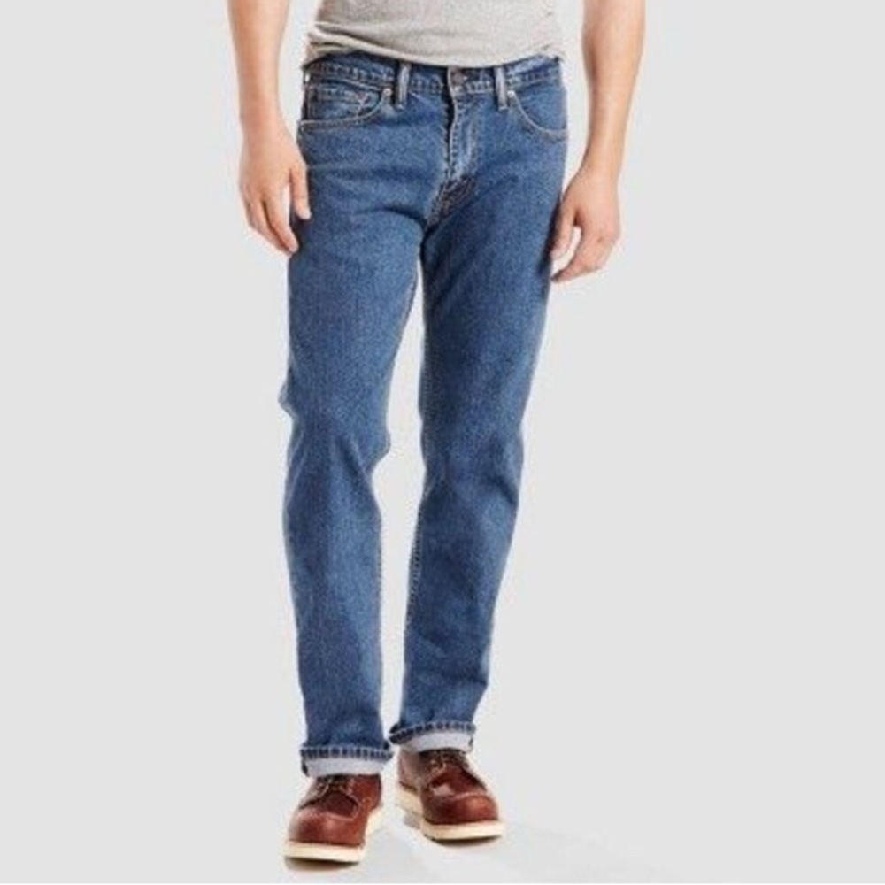 NWT LEVI'S / Mens 505 Regular Straight Jeans Size 34x32 - Picture 9 of 9